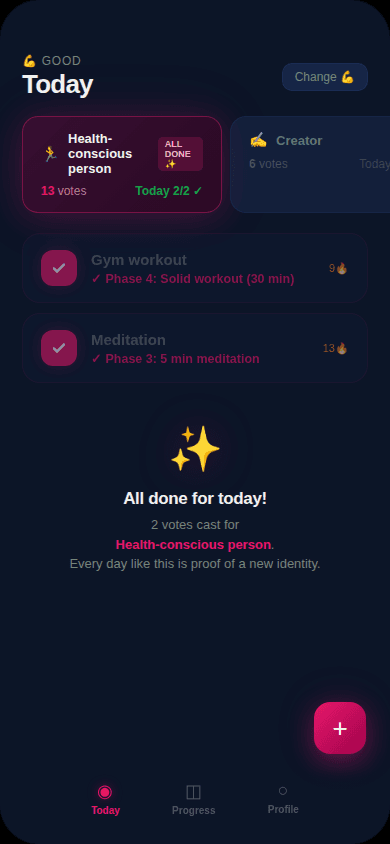 Day complete — votes cast for identity